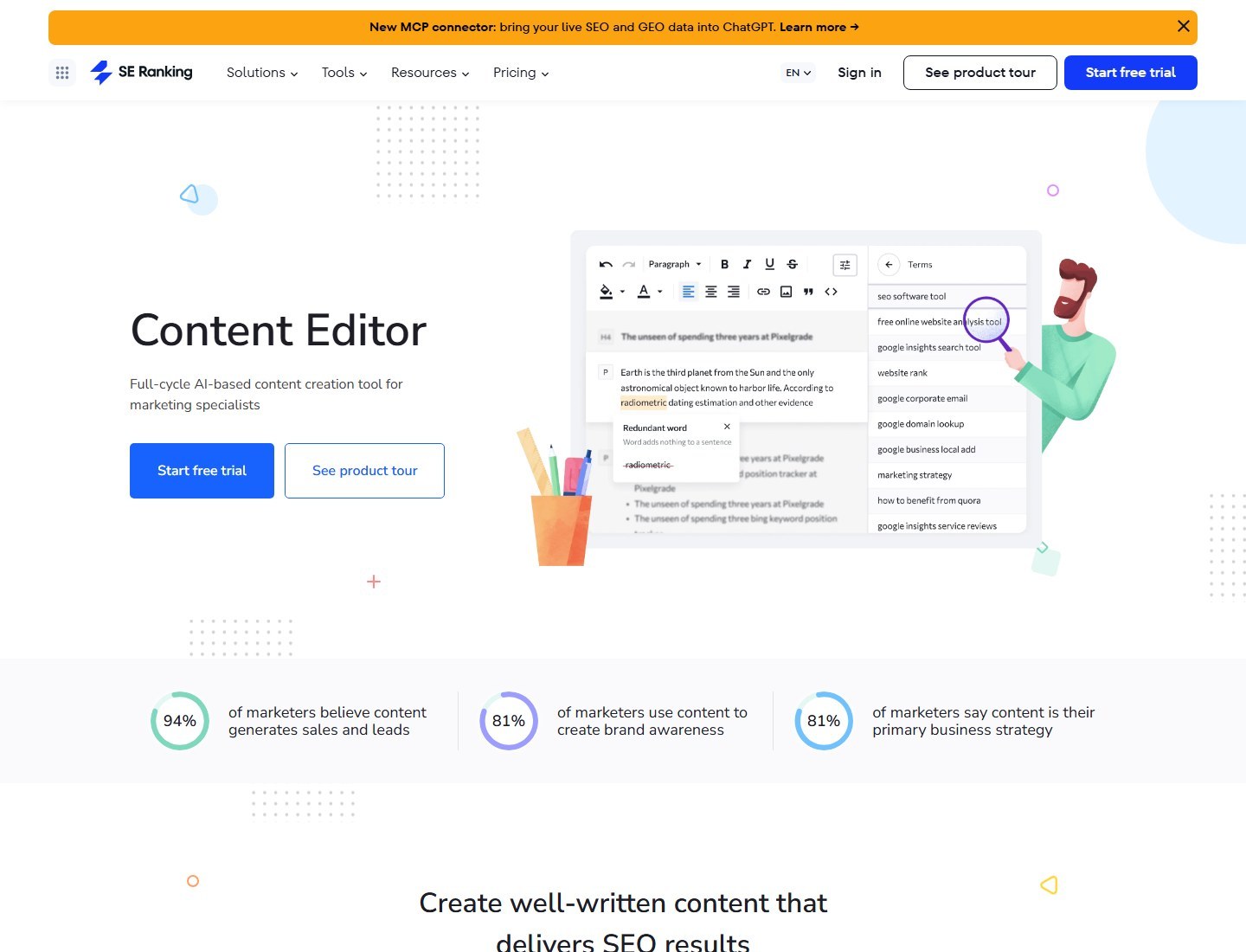SE Ranking Content Editor for Clearscope alternatives