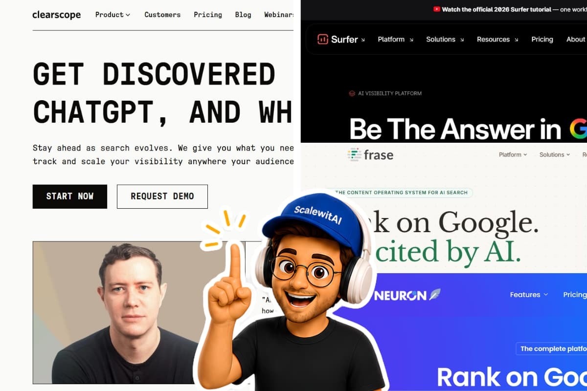 Clearscope alternatives compared across AI SEO optimization, workflow, and pricing