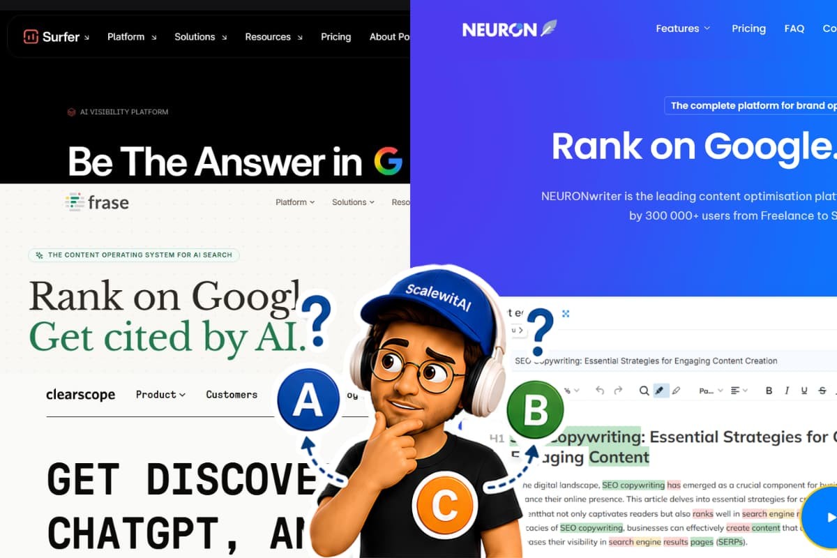 NeuronWriter alternatives guide comparing eight AI SEO content optimization tools