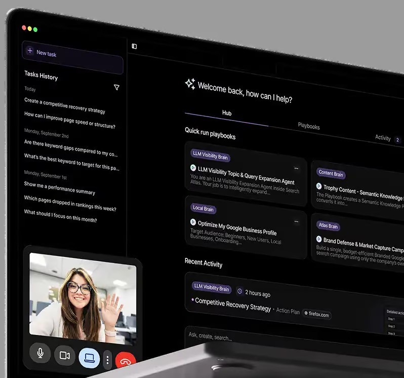 Search Atlas free one-on-one onboarding session available during the trial