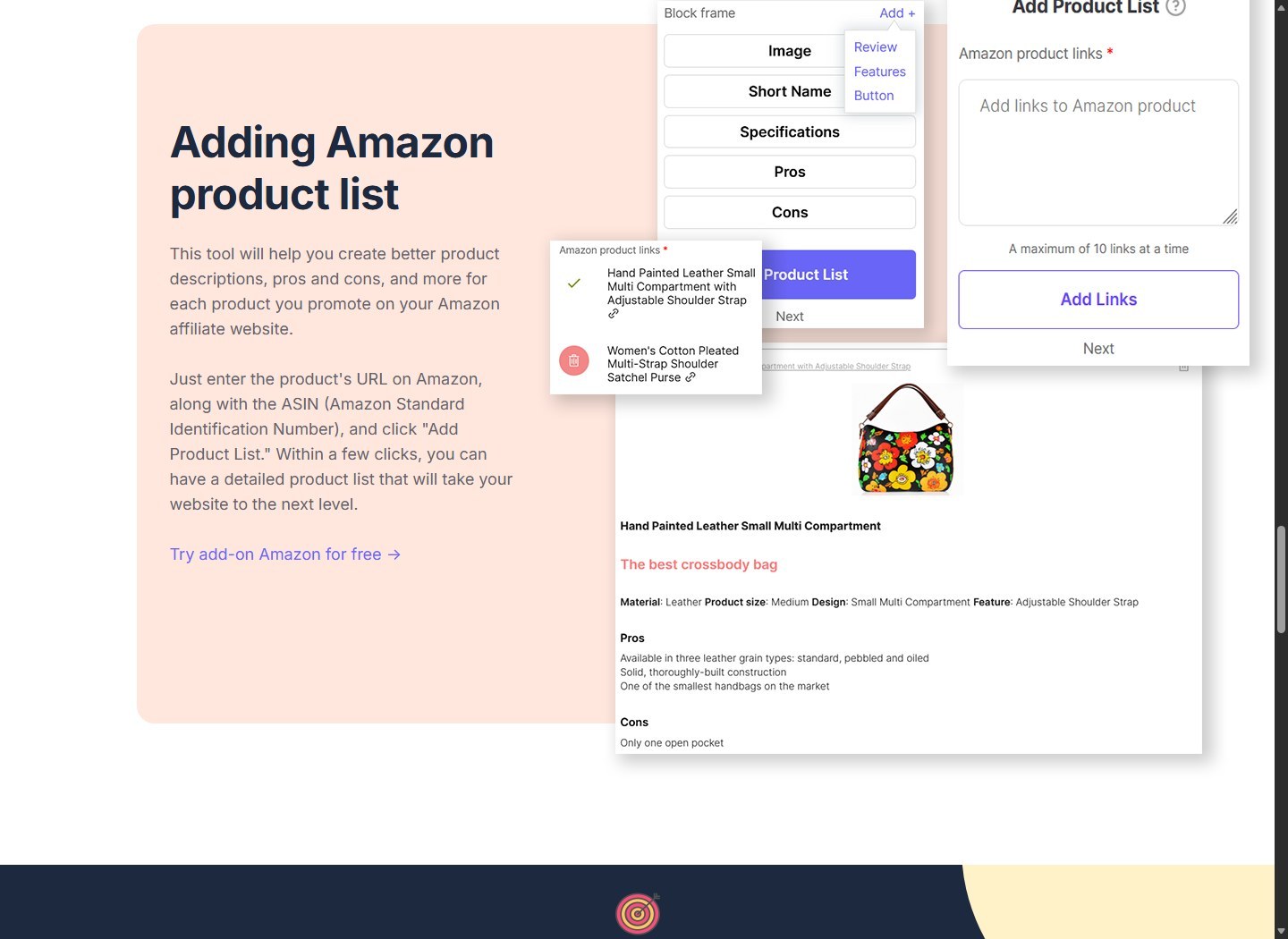 SEOWriting.ai Amazon product list workflow