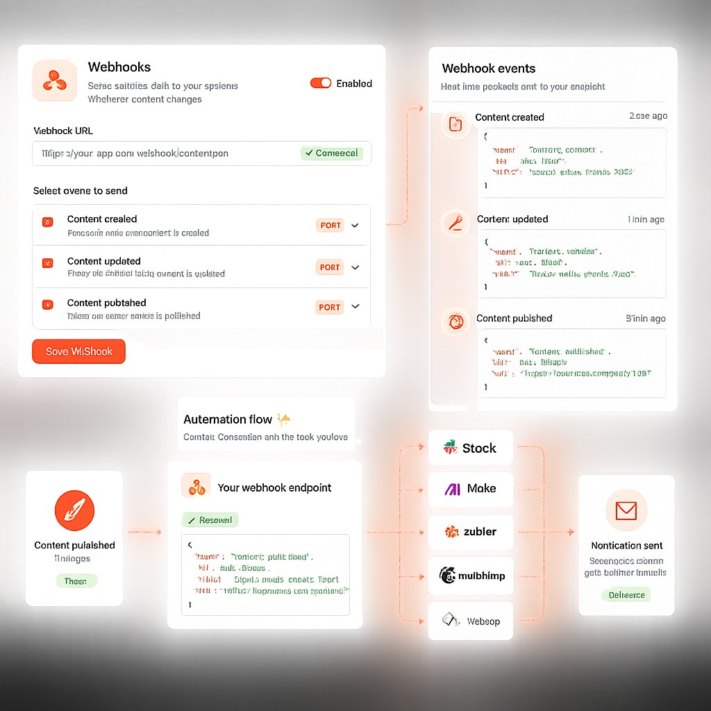 ContentPen Review publishing webhooks and workflow automation